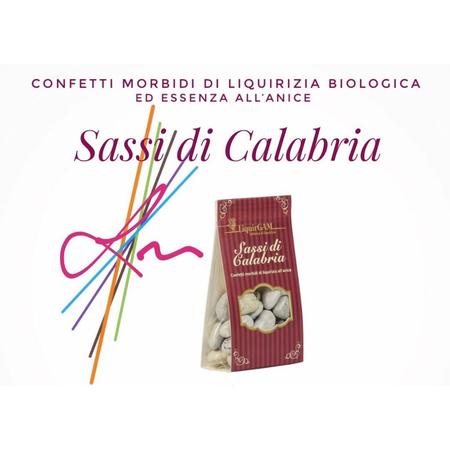  SASSI DI CALABRIA Confetti Di Liquirizia Morbida Bio 75 g